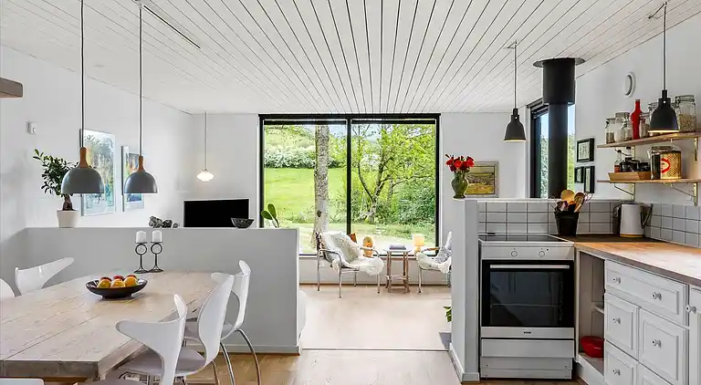 Flott hus i fantastiske omgivelser ved Limfjorden