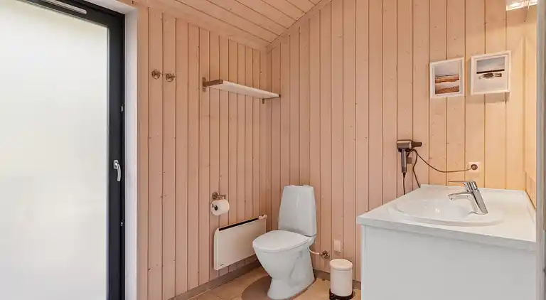 Stort nyere sommerhus med vildmarksbad v Vig Lyng