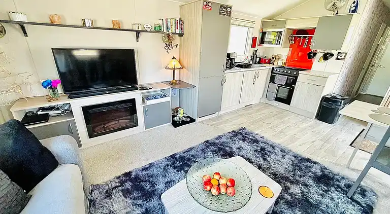 Gemütliche Newquay Lodge mit privatem Whirlpool,