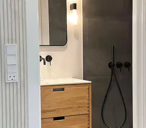 Schönes Ferienhaus mit Meerblick