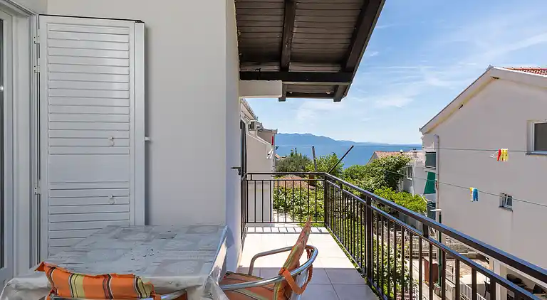 Studio flat with terrace and sea view Podaca (Makarska)