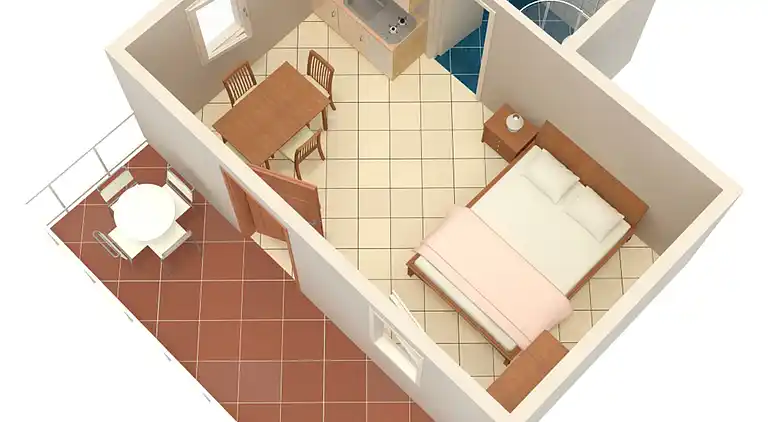 Studio Appartement mit Terrasse Grebastica, Sibenik