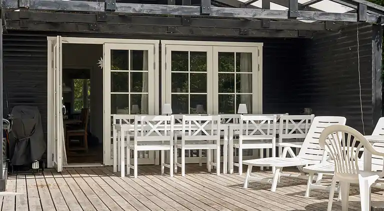 Ruhe, Natur, Schutz und Blick über den Fjord