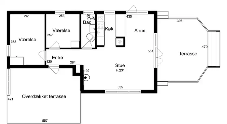Hyggeligt hus med havudsigt og skøn beliggenhed 