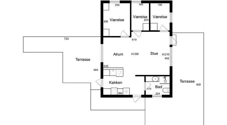 Ferienhaus am Balka Strand mit perfektem Standort