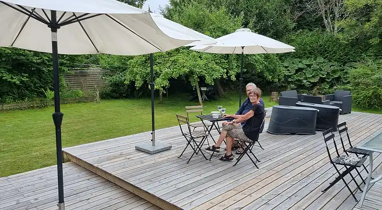 Moderne hus til kip med udespa og sauna 
