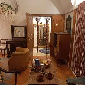 Romantische grün-blaue Residenz