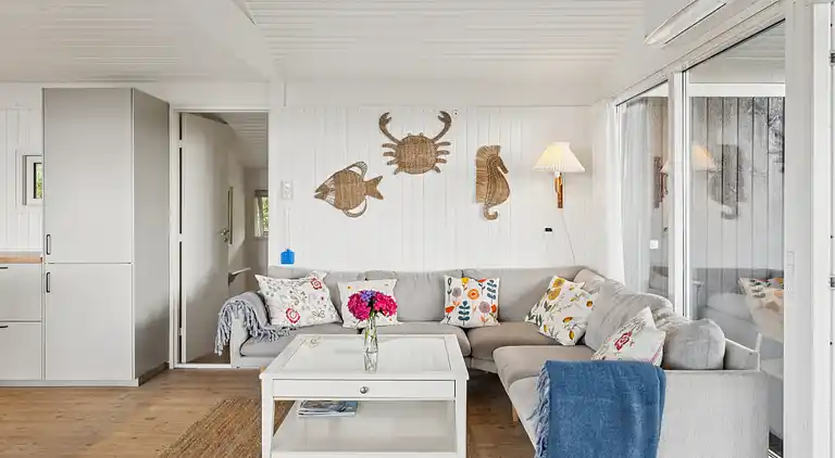 Ferienhaus am Skåstrup Strand mit Meerblick