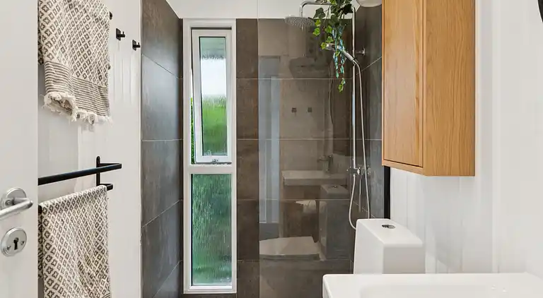 Ferienhaus am Skåstrup Strand mit Meerblick