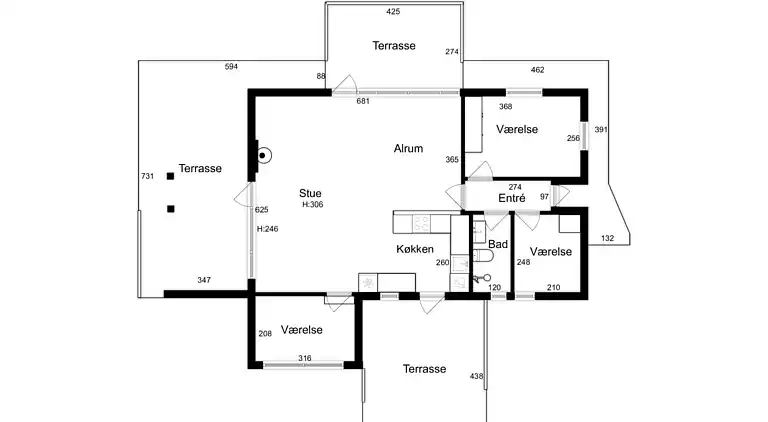 Ferienhaus am Skåstrup Strand mit Meerblick
