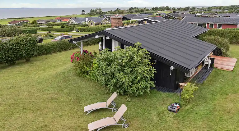 Ferienhaus am Skåstrup Strand mit Meerblick