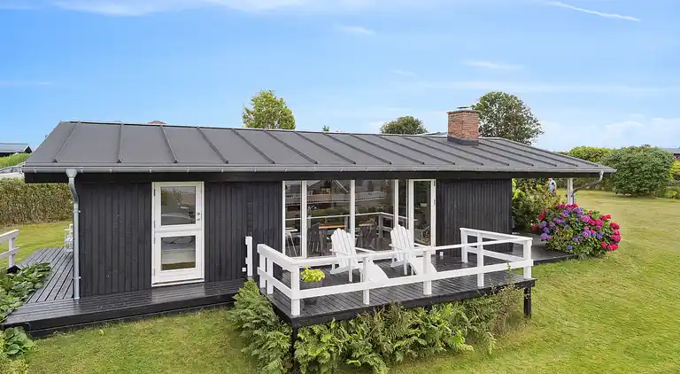 Ferienhaus am Skåstrup Strand mit Meerblick