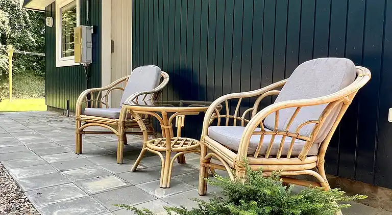 Nyrenoveret sommerhus ved Kvie sø