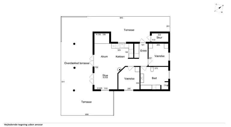 Friedliches Ferienhaus in malerischer Umgebung