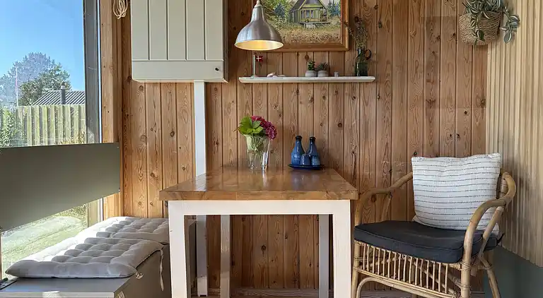 Gemütliches kleines Ferienhaus mit Meerblick