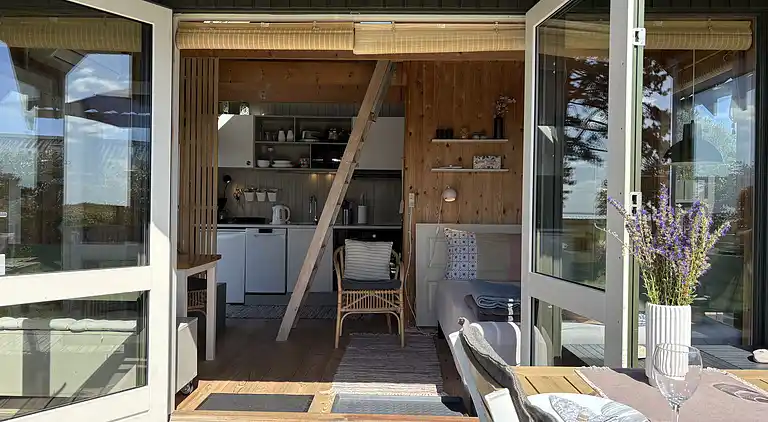 Gemütliches kleines Ferienhaus mit Meerblick