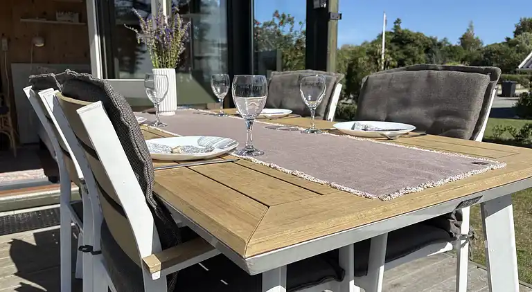 Gemütliches kleines Ferienhaus mit Meerblick