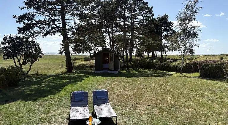 Gemütliches kleines Ferienhaus mit Meerblick