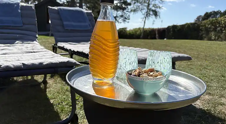 Gemütliches kleines Ferienhaus mit Meerblick