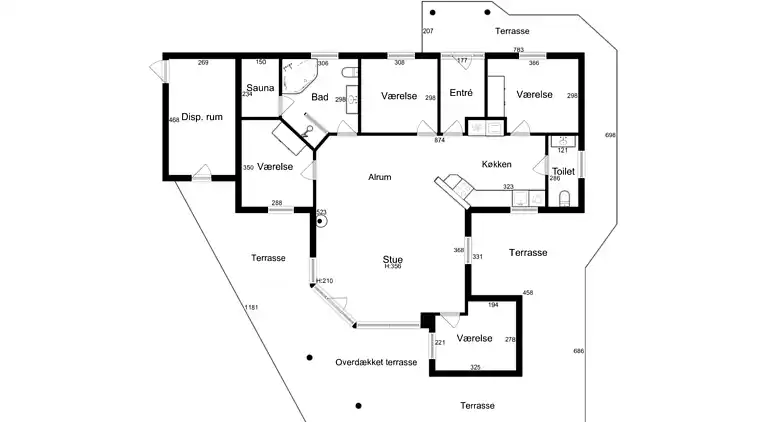 Rummeligt feriehus nær Limfjorden og strand
