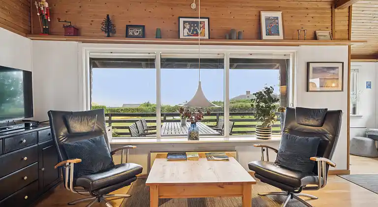 Ferienhaus in Horne mit Meerblick