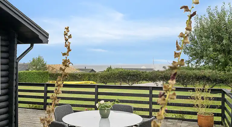 Ferienhaus in Horne mit Meerblick