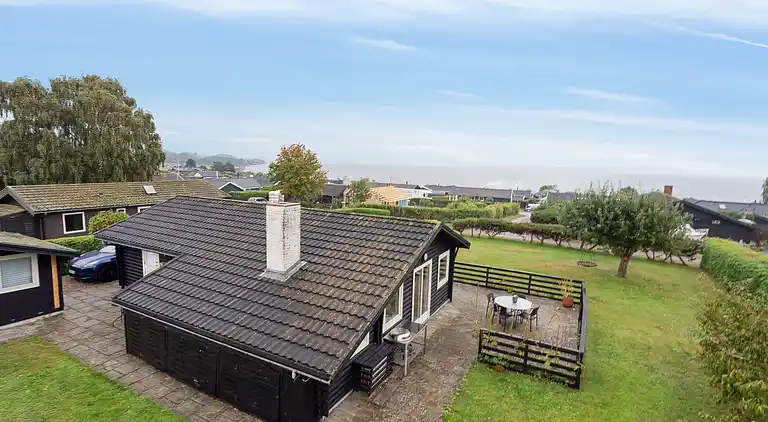 Ferienhaus in Horne mit Meerblick