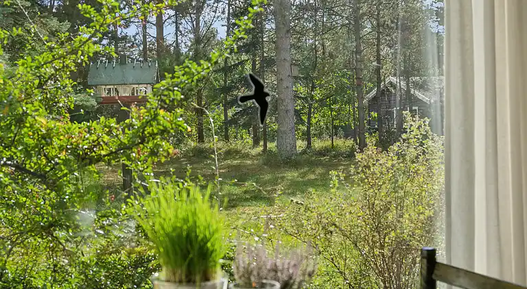 Nyistandsat sommerhus beliggende på naturgrund