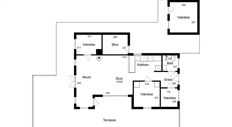 Ferienhaus in Horne mit Meerblick