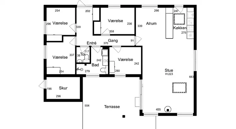 Gemütliches Ferienhaus nahe Dybesø Natur