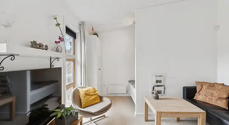 Lys feriebolig nær strand og pool i Dueodde