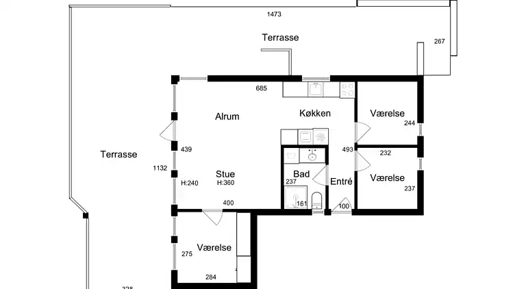 Deligt feriehus med havudsigt