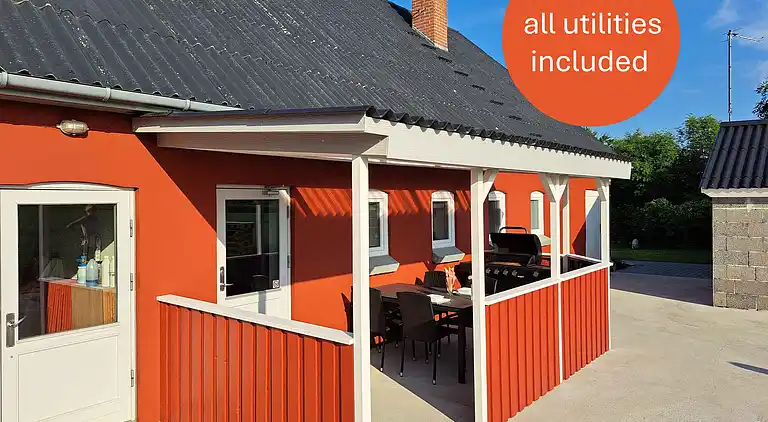 Idyllisk landlejlighed med alt forbrug inkluderet