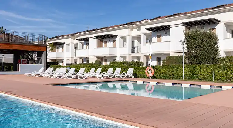Schöne Wohnung mit Blick auf den Pool in Bibione