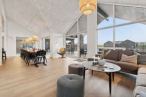 Cosy 16-person pool house in Hasmark with pleasant and charm