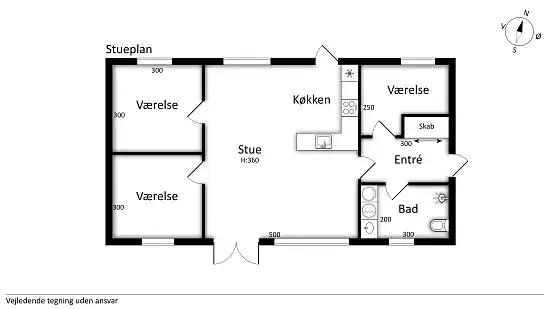 Modernes ganzjährig isoliertes Haus mit allem.