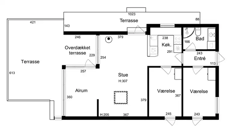 Lovely bright cottage near Karrebæksminde