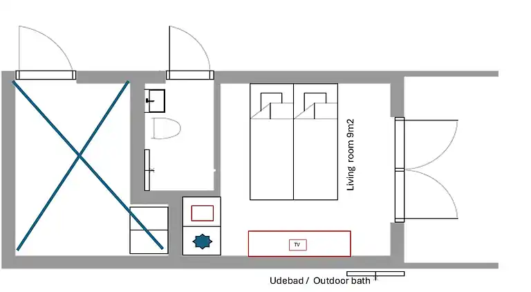Schutzraum für die ganzjährige Nutzung
