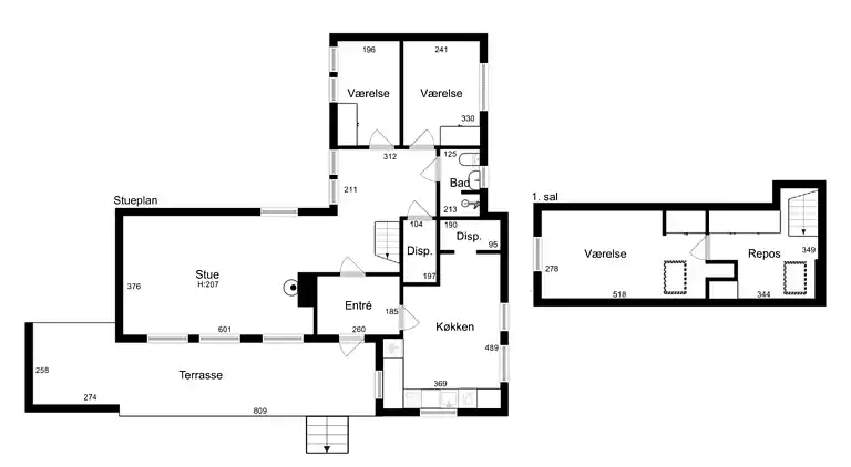 Familienfreundliches Ferienhaus nah am Strand