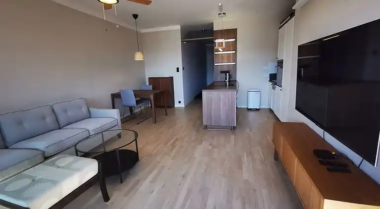 Kostenlose Parkplätze, modernes Apartment in Smichov mit