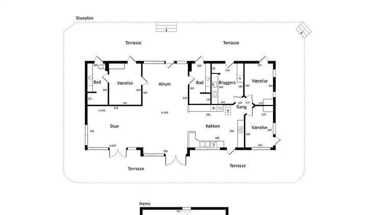 Skønt og lyst sommerhus med havudsigt