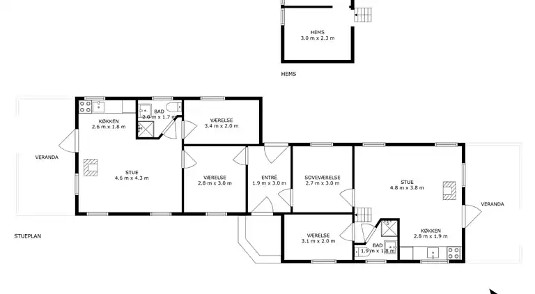 Hyggeligt og moderne sommerhus midt i skoven