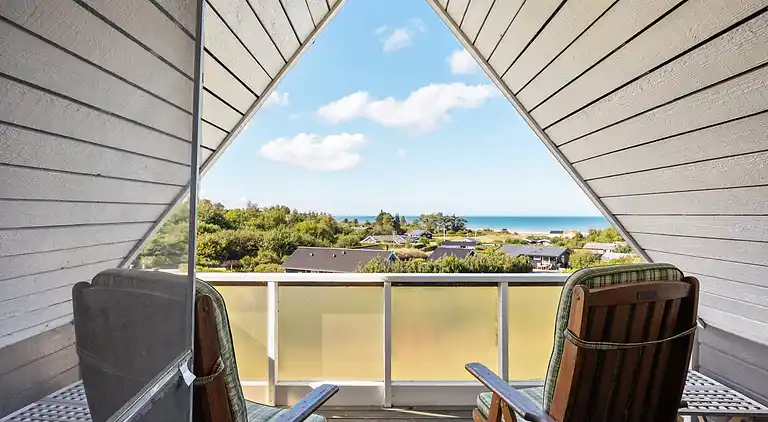 Idyllisches Ferienhaus mit Meerblick