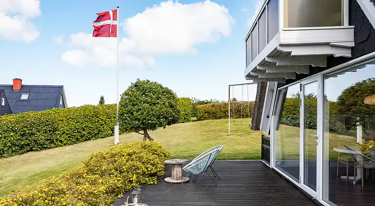 Idyllisches Ferienhaus mit Meerblick