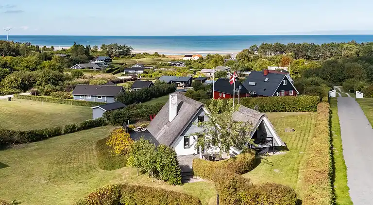 Idyllisches Ferienhaus mit Meerblick
