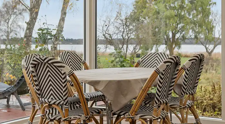 Ferienhaus mit Fjordblick