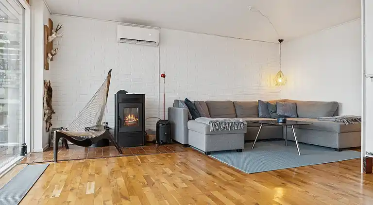 Ferienhaus mit Fjordblick