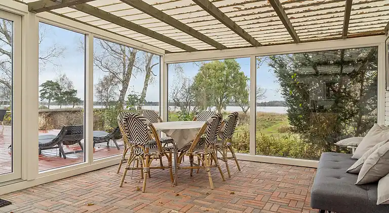 Ferienhaus mit Fjordblick