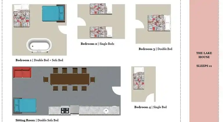 Rückzugsort am See in Sussex
