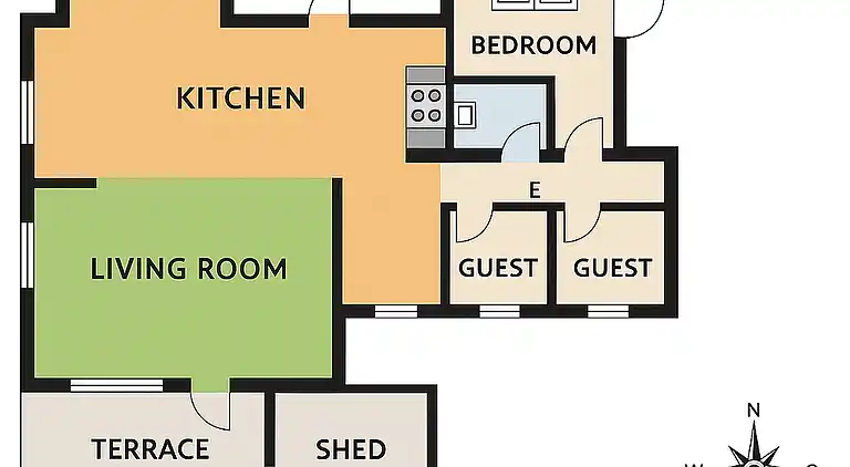 Maison élégante avec vue sur site protégé